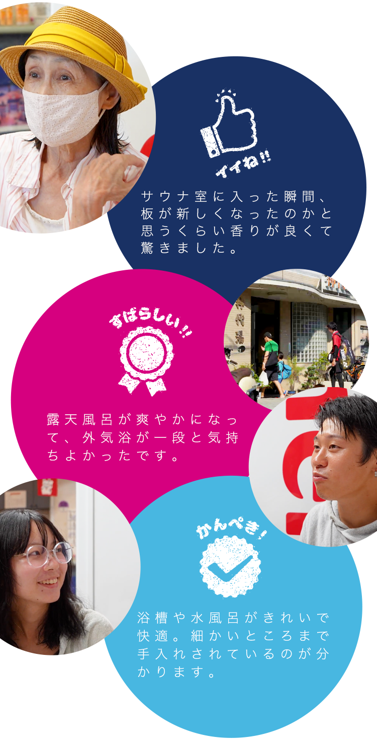 清掃後のお客様の声イメージ